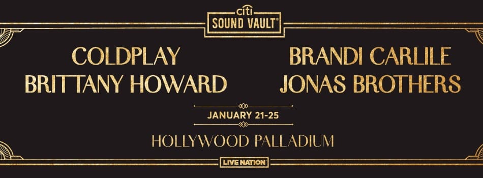 Coldplay, Jonas Brothers To Headline Citi Sound Vault Shows During Grammys Week