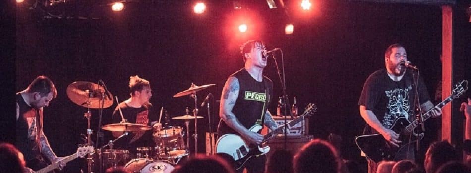 Teenage Bottlerocket on stage - the band is using a vaccination pricing differential at an upcoming Florida show