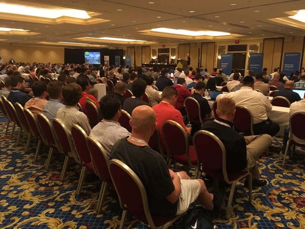 Audience at the Ticket Summit keynote panel on Wednesday