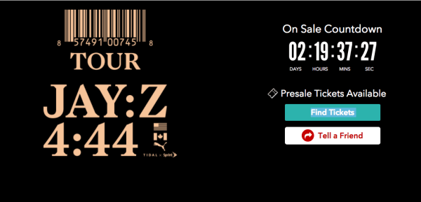 Jay Z 4:44 Tour
