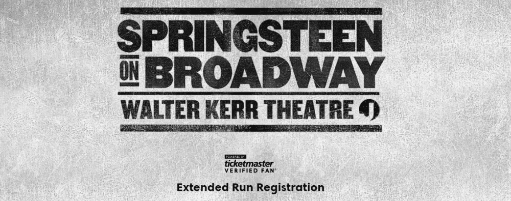Springsteen on Broadway Extended by Ten Weeks