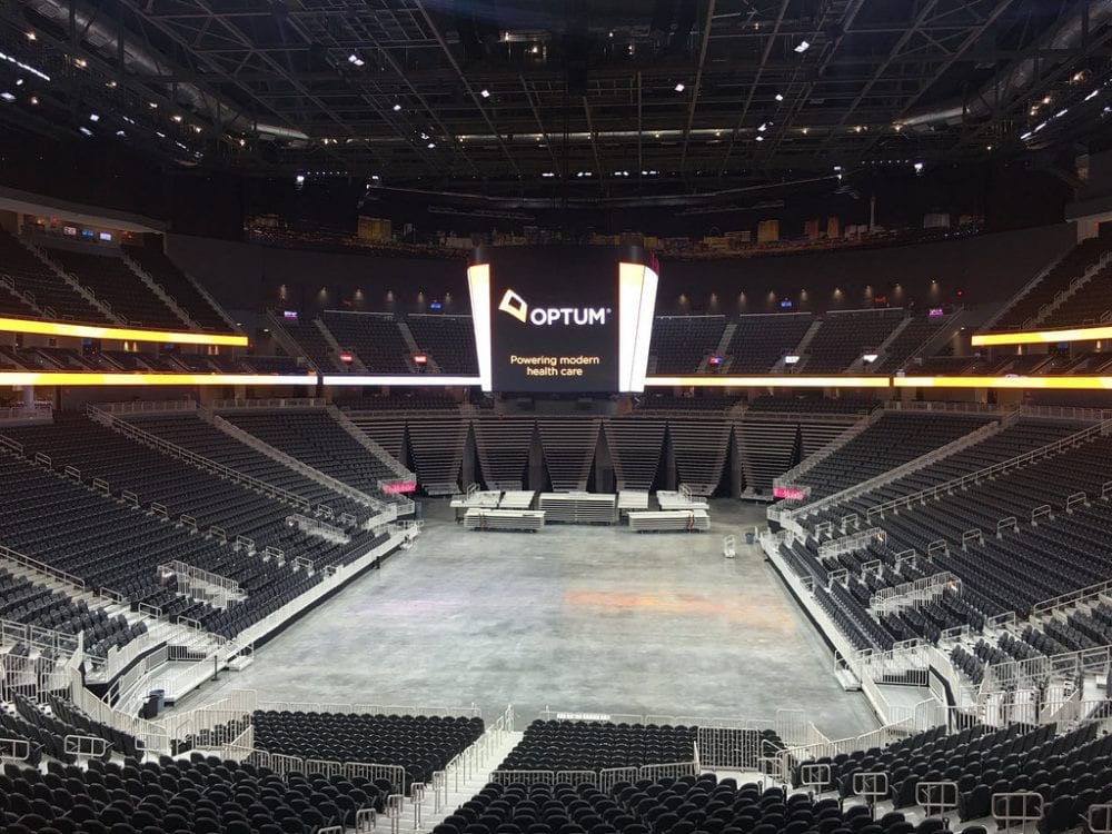 t-mobile arena empty