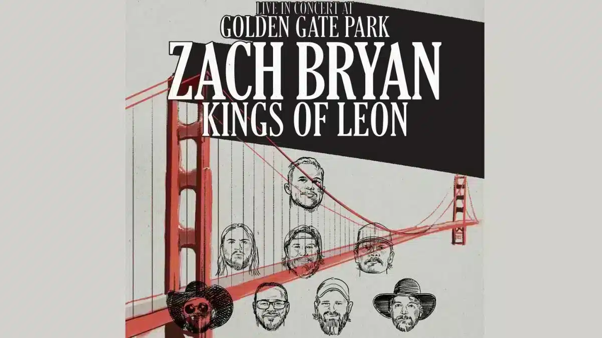 Zach Bryan and Kings of Leon Announced for Golden Gate Park Concert Series in 2025