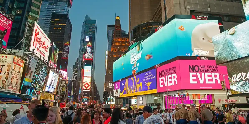 Times Square in New York. Photo: Peter K Burian, CC BY-SA 4.0, via Wikimedia Commons