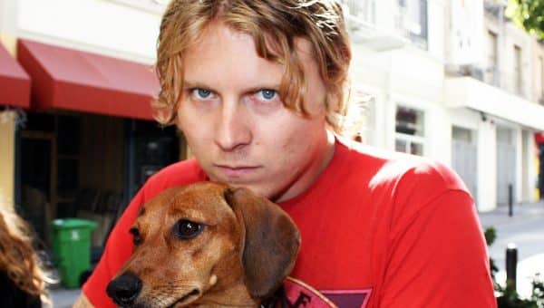 Ty Segall with his dog Fanny. Photo credit: Denee Petracek via Wikimedia Commons