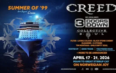 Creed Announces Lineup for 2026 Summer of ’99 Cruise: 3 Doors Down, Collective Soul, Living Colour