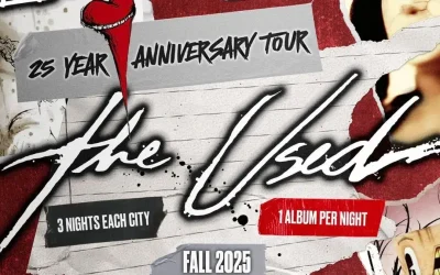 The Used Announce Fall 2025 Leg of 25th Anniversary US Tour