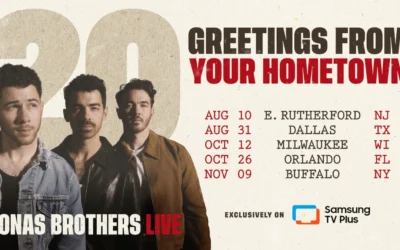 Jonas Brothers to Livestream ‘JONAS 20’ Tour on Samsung TV Plus’ New STN Channel