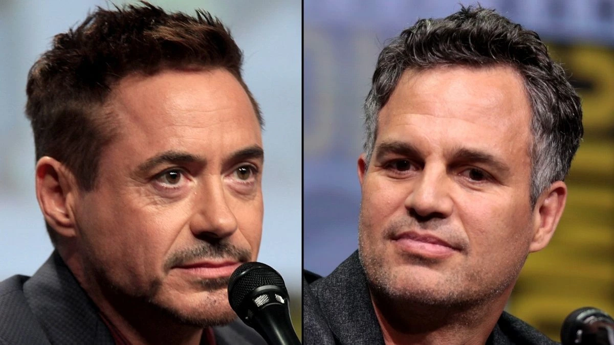 Robert Downey Jr. (Photo by Gage Skidmore, CC BY-SA 2.0, via Wikimedia Commons) / Mark Ruffalo (Photo by Gage Skidmore from Peoria, AZ, United States of America, CC BY-SA 2.0, via Wikimedia Commons)