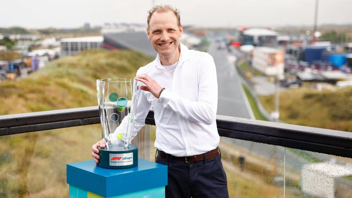 F1 Allwyn Global Community Award Winner Jan Willem Koopman from Stichting HandicapNL | Photo via F1