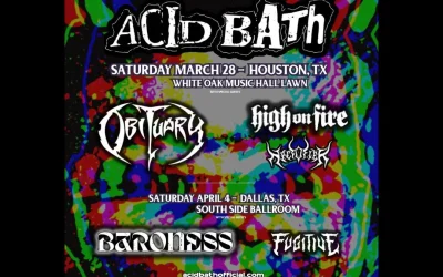 Acid Bath Announce Houston and Dallas Shows for 2026