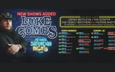 Luke Combs Adds Wembley, Montreal, and Edinburgh Dates to World Tour