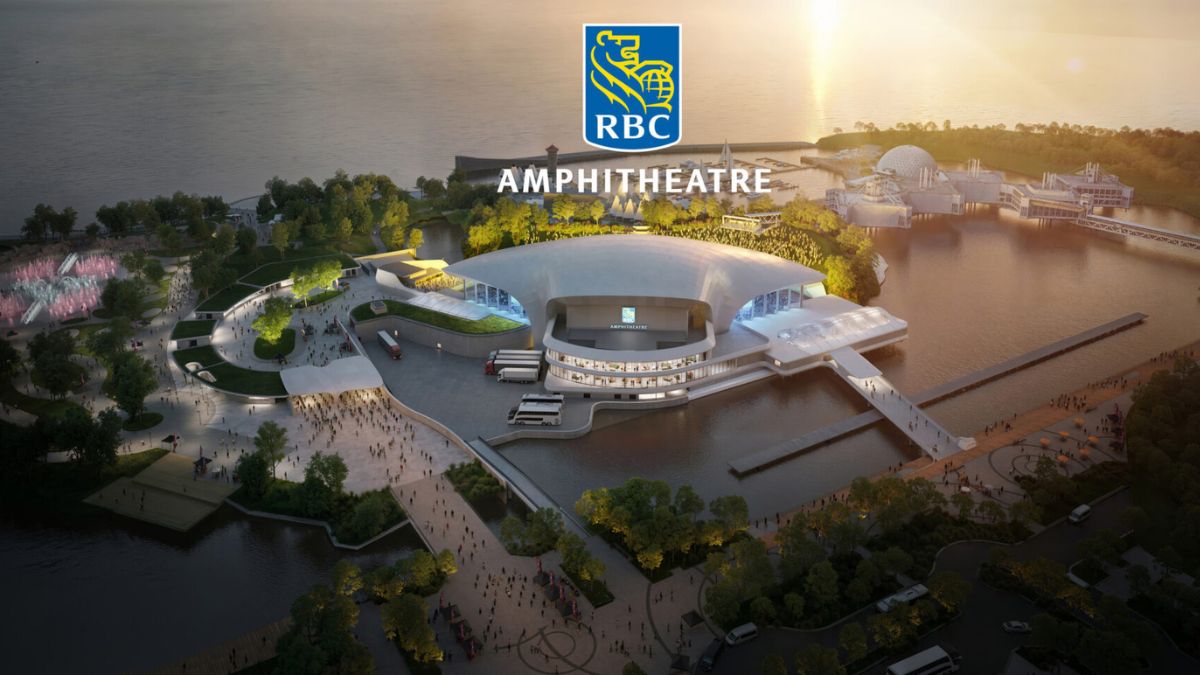 Rendering of future year-round RBC Amphitheatre (Photo via CNW Group/RBC)