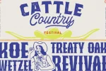 Cattle Country Festival Announces Headliners Koe Wetzel, Randy Houser, and Treaty Oak Revival