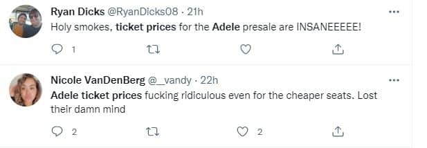 Adele ticket prices