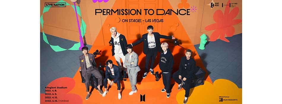 BTS Permission to Dance on Stage Las Vegas tour dates and tickets on sale announcement