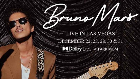 Bruno Mars performs at Park MGM's Dolby Live in Las Vegas in December
