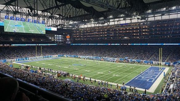 Minnesota Vikings vs. Detroit Lions game at Ford Field in Detroit, Michigan | Photo by Michael Barera via Wikimedia Commons