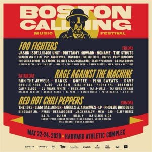 Boston Calling lineup 2020