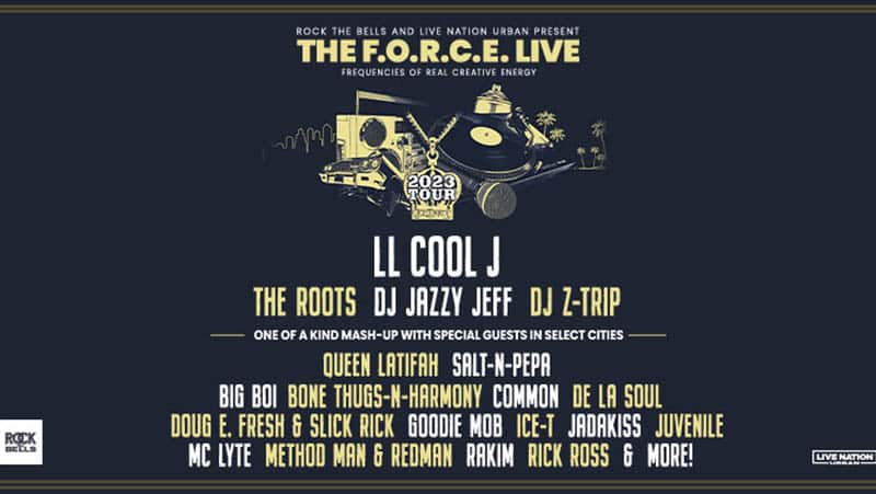 LL Cool J F.O.R.C.E. tour with the roots graphic tickets on sale this week
