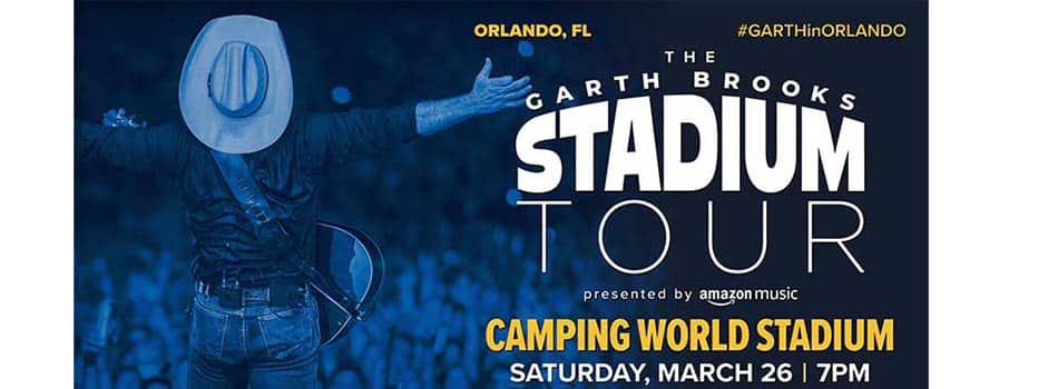 Garth Brooks Orlando stadium tour flyer