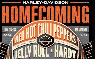 Red Hot Chili Peppers, Jelly Roll to Headline Harley-Davidson Homecoming Festival