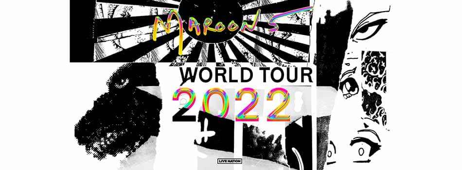 Maroon 5 2022 tour dates announcement poster