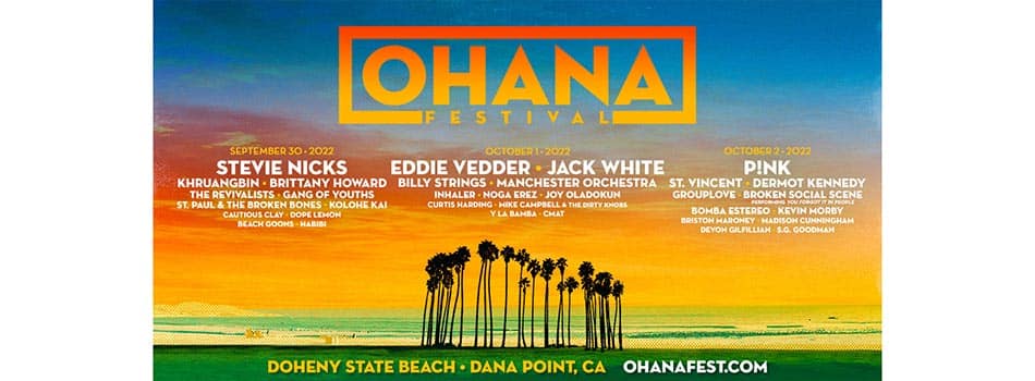 Ohana Festival 2022 lineup poster