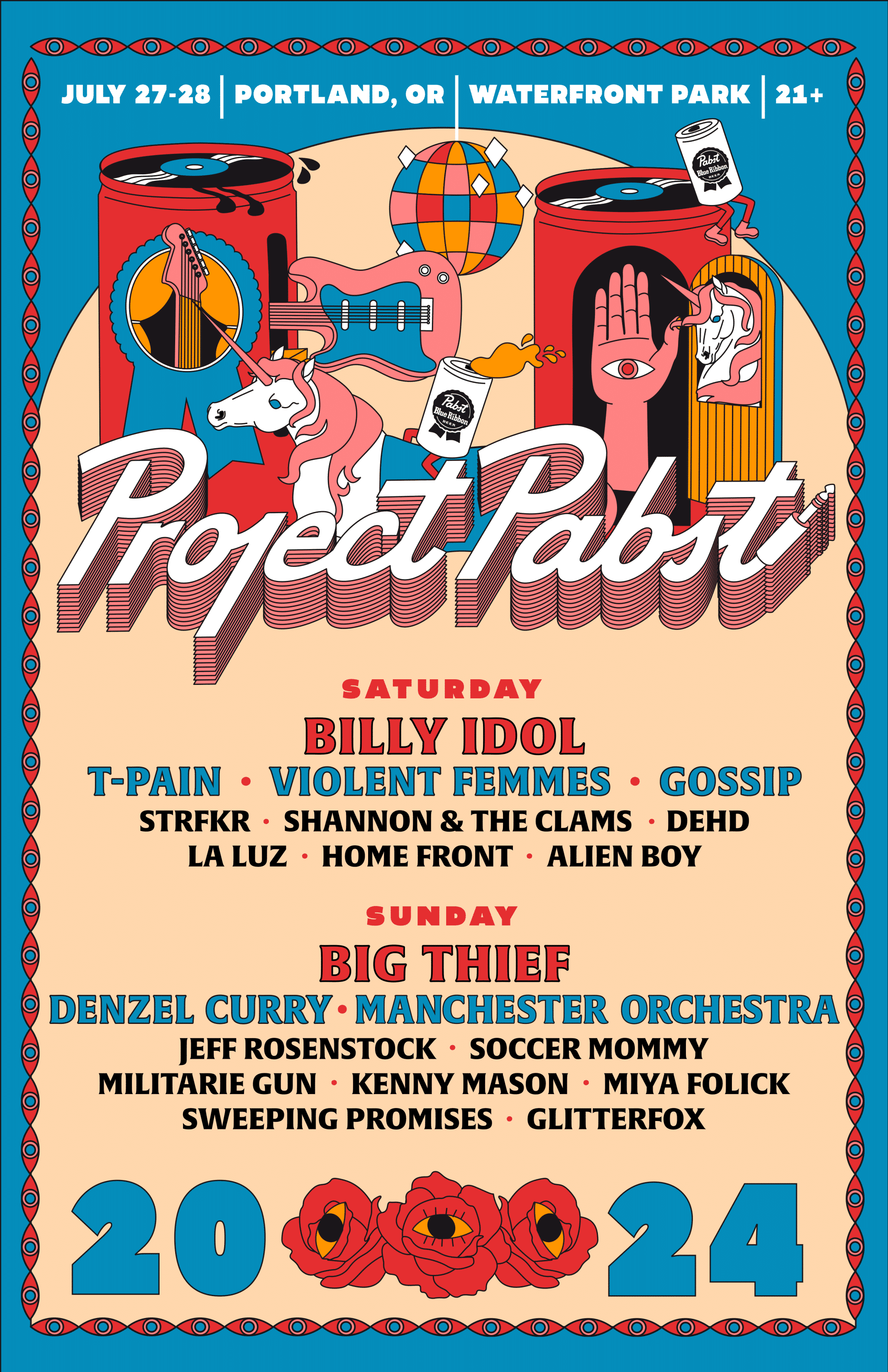 Project Pabst 2025 Led By Billy Idol, Big Thief, Denzel Curry