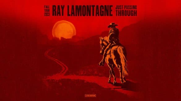 Ray LaMontagne tour dates graphic red background