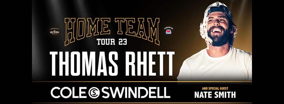 Thomas Rhett home team tour dates 2023 announcement graphic