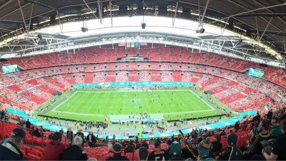 Wembley Stadium, London, before New Orleans Saints vs Miami Dolphins on 1 October, 2017 | Photo by Ian Hughes via Wikimedia Commons