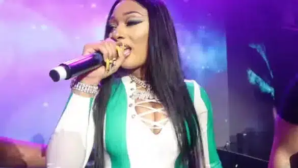 Megan Thee Stallion performing in Lagos in 2019 | Photo by BABYGIRLTOS via Wikimedia Commons