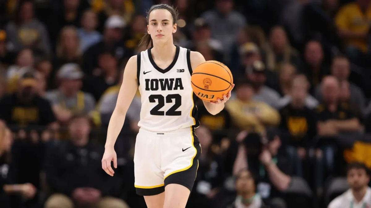 Caitlin Clark at Iowa vs Ohio Championship | Photo by John Mac via Wikimedia Commons