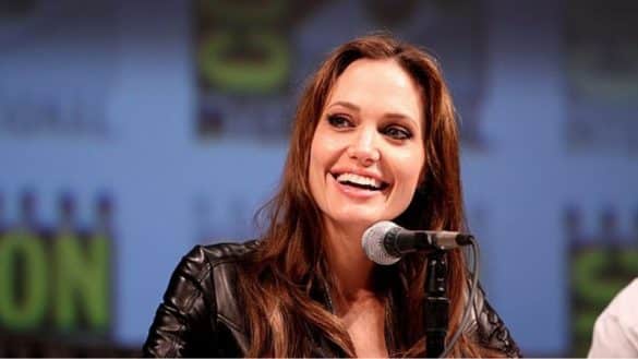 Angelina Jolie on the Salt panel at the 2010 San Diego Comic Con. Photo by Gage Skidmore on Flickr, via Wikimedia Commons