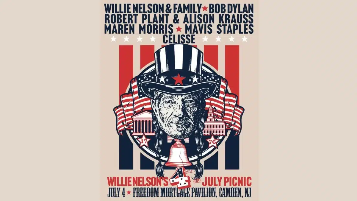 Willie Nelson Announces 4th of July Picnic Heading to Philadelphia
