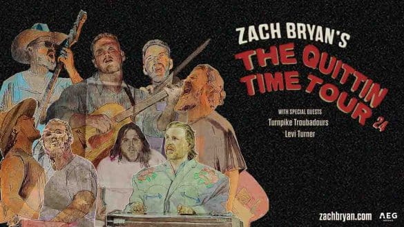 Zach Bryan the quittin time tour 2024
