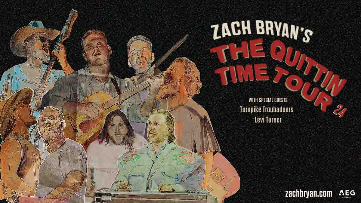 Zach Bryan Announces 'The Quittin Time' 2024 Arena Tour