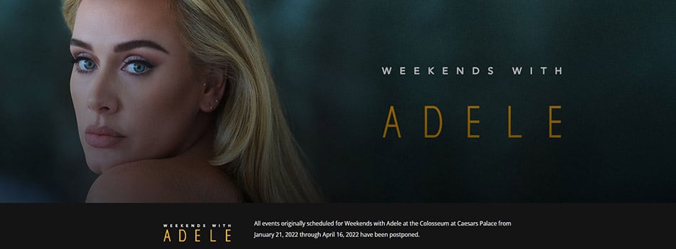 Weekends With Adele new dates