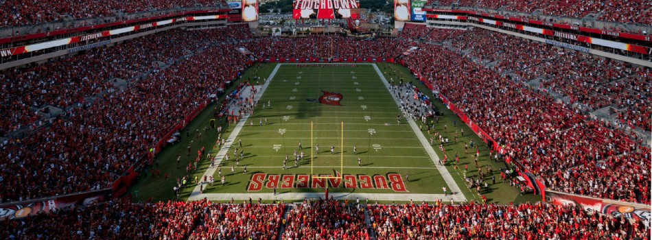 Raymond James Stadium in Tampa, home of Super Bowl LV