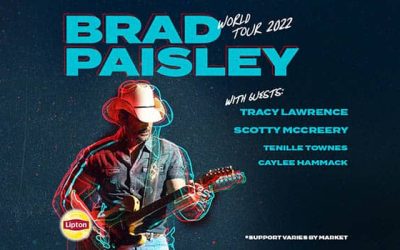 Brad Paisley Plans Three Continent World Tour Dates in 2022