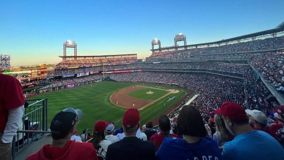 Citizens Bank Park hosting Game 3 of the 2022 NLDS | Photo by GirtyJ via Wikimedia Commons