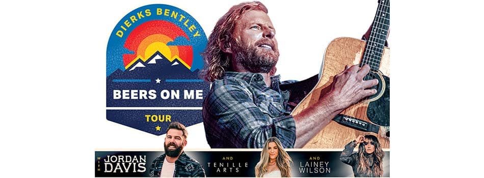 Dierks Bentley beers on me tour 2022 logo