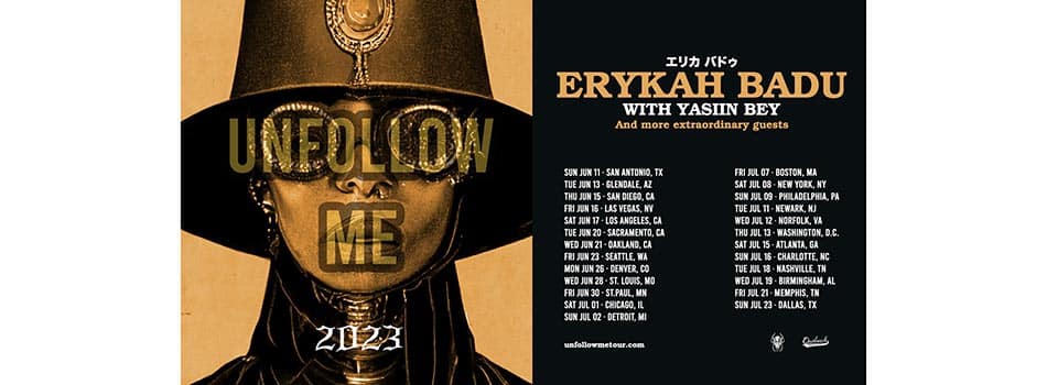 Erykah Badu Announces U.S. Unfollow Me Tour With Yasiin Bey