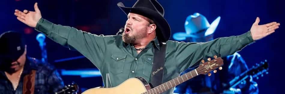 garth brooks on stage - tickets on sale for the singer