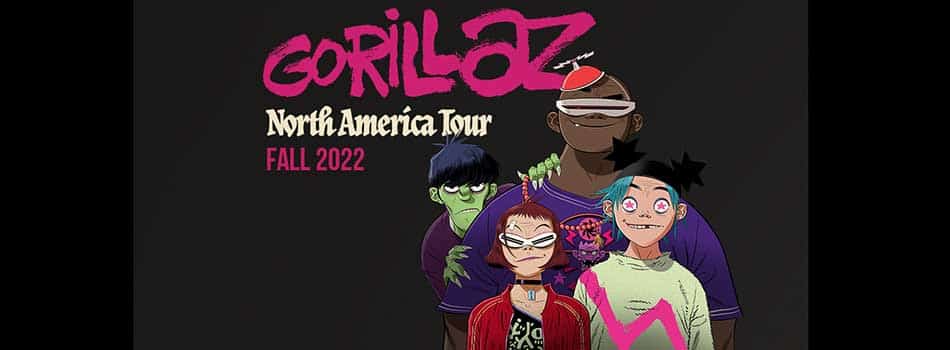 Gorillaz 2022 North American tour dates