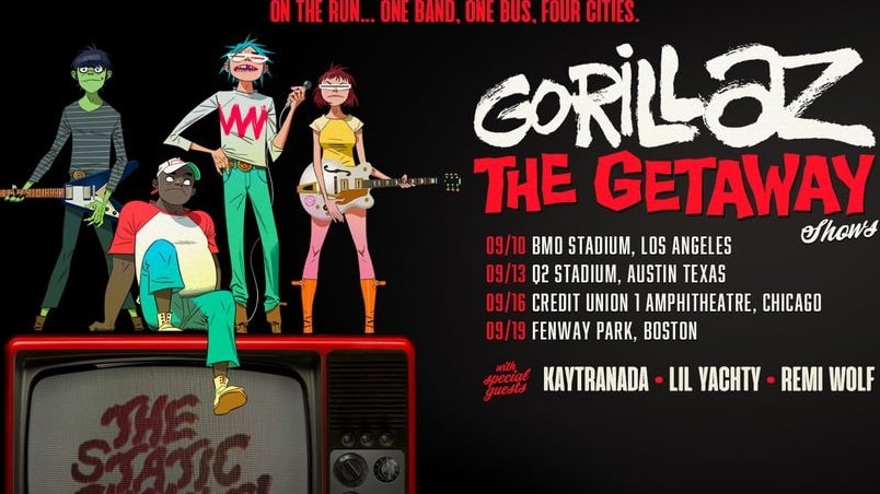 Gorillaz Plan Four Fall North American “Getaway Shows”