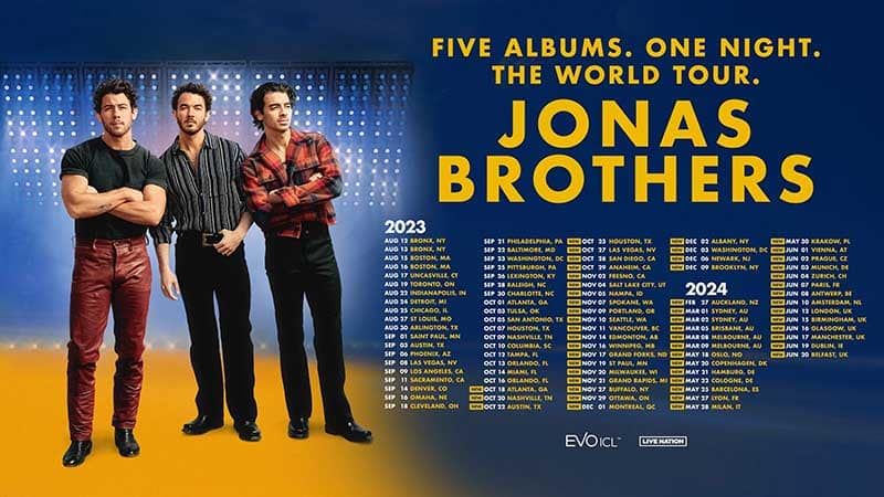 Jonas Brothers Announce Sprawling World Tour Plans