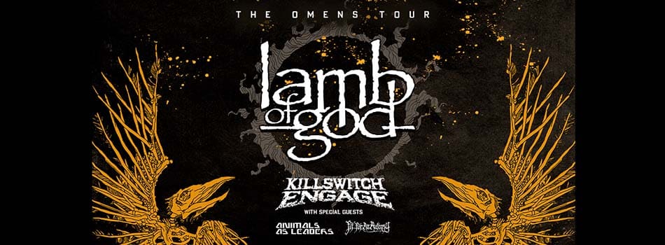 Lamb of God omens tour graphic