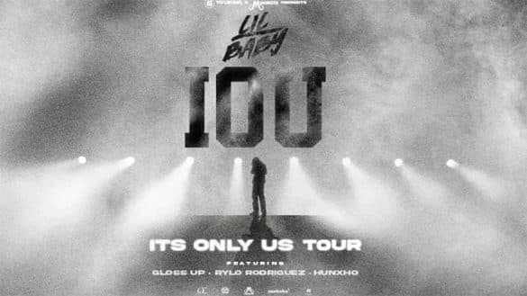 Lil Baby IOU Tour announcement graphic
